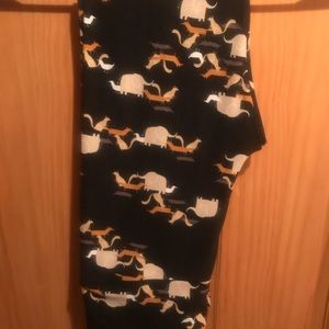 NWOT OS LLR Vintage Unicorn Animal Print Leggings